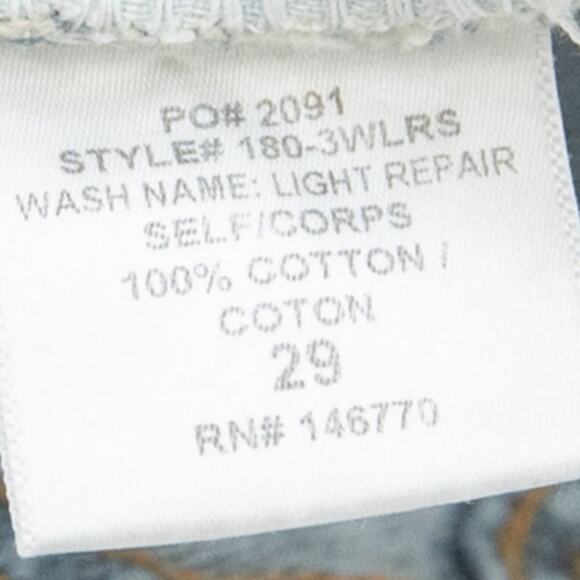 Revolve Re/Done Originals Low Rise Light Repair Skinny Size 29 - Picture 9 of 15